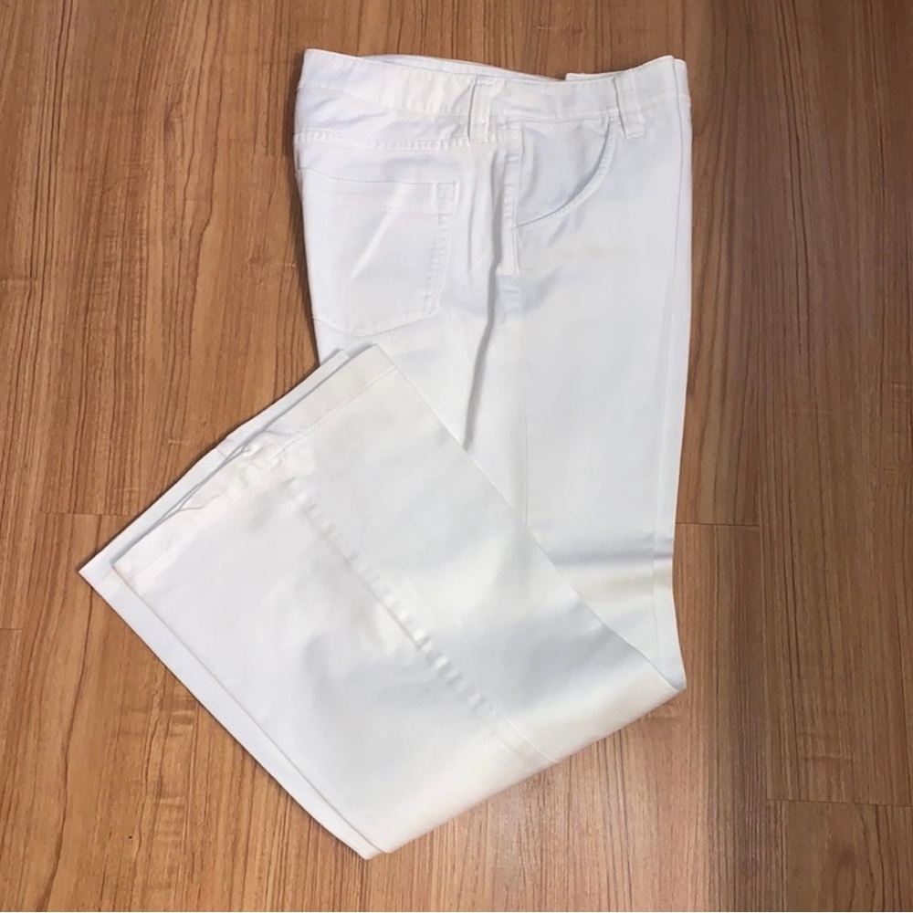 J Crew High Heel Flare White Jeans Size 31